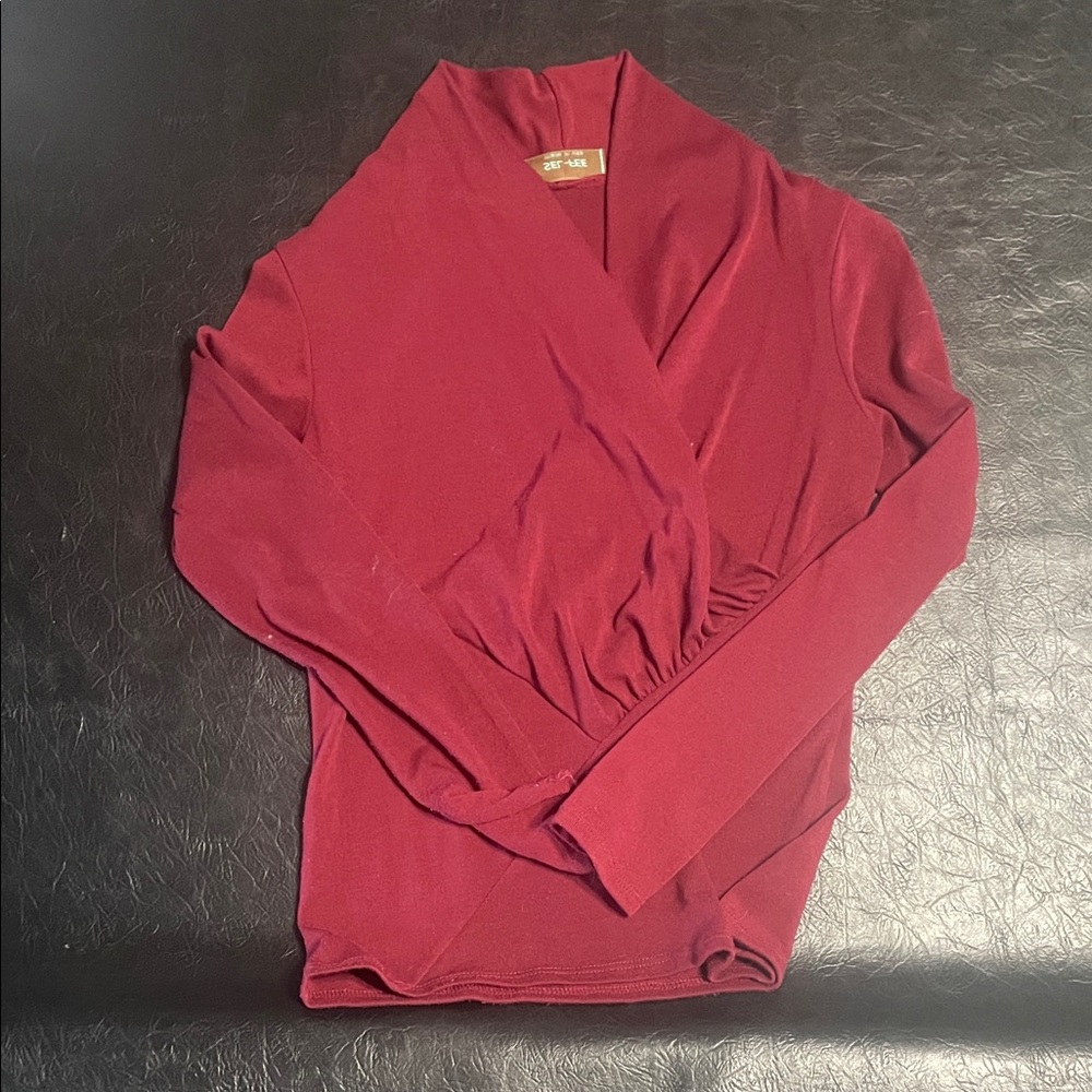 Elegant Red Women's Blouse